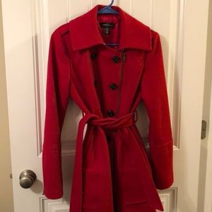 Wool red coat
